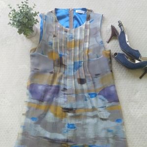 Calvin Klein Silk Sleeveless Dress size 8
